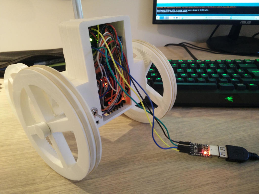 Programming the robot with a USB to UART bridge